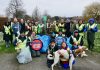 Group of litter pickers