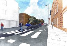 Artists impression of Station Road West car park