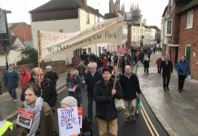 Protesters take to streets